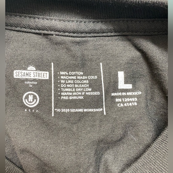 Sesame Street Mens Large Black T-Shirt Cotton Neff Creatures Of The Street NEW. - Picture 6 of 6